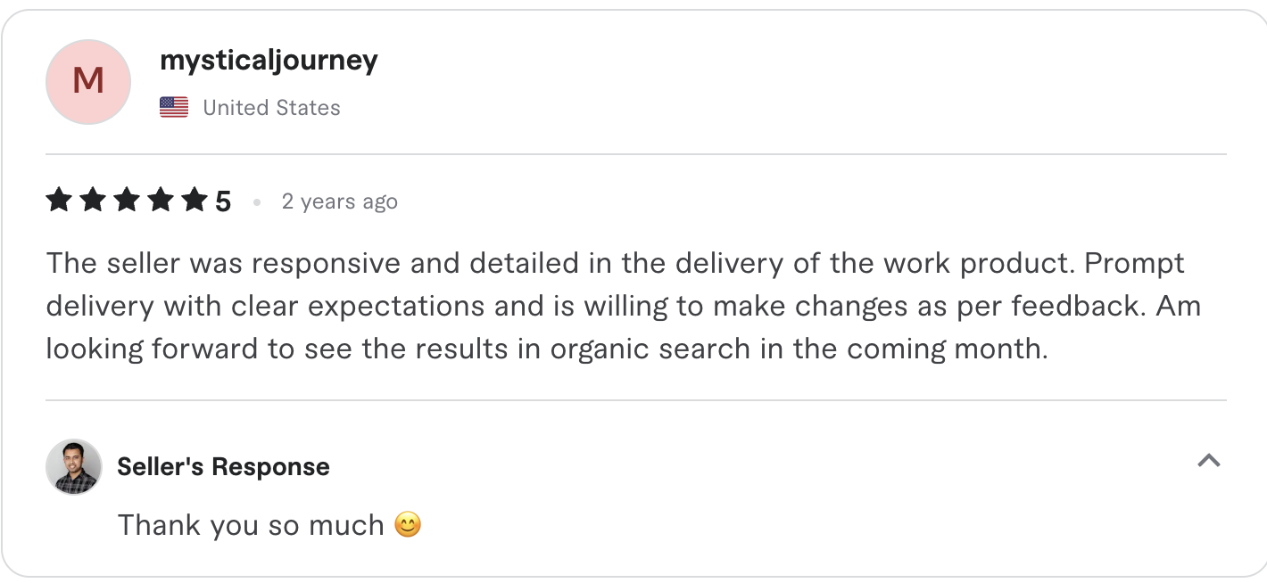 Fiverr review screenshot 16