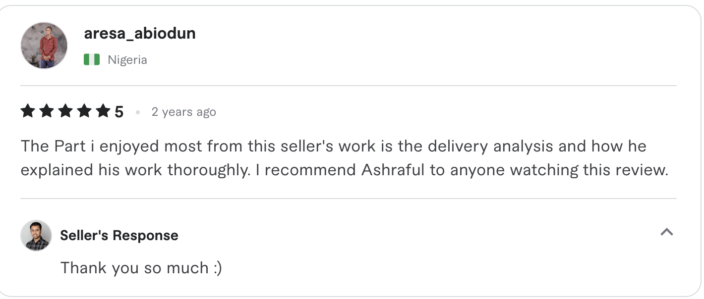 Fiverr review screenshot 17