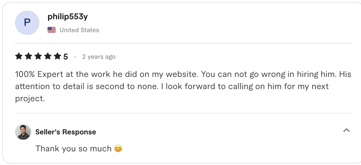Fiverr review screenshot 22