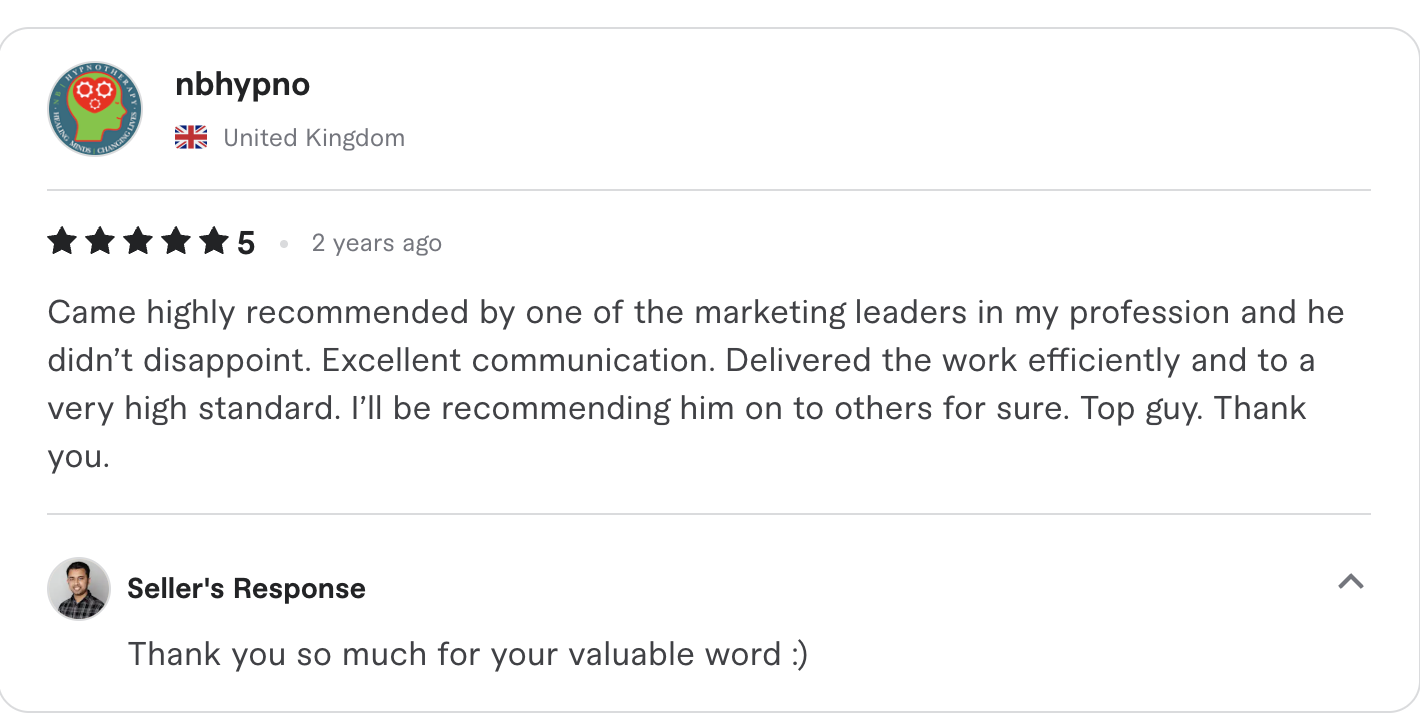 Fiverr review screenshot 24