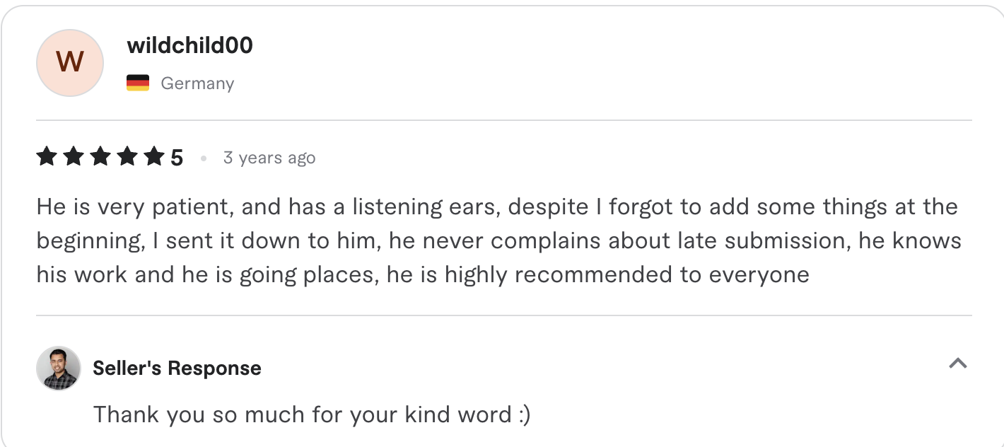 Fiverr review screenshot 26