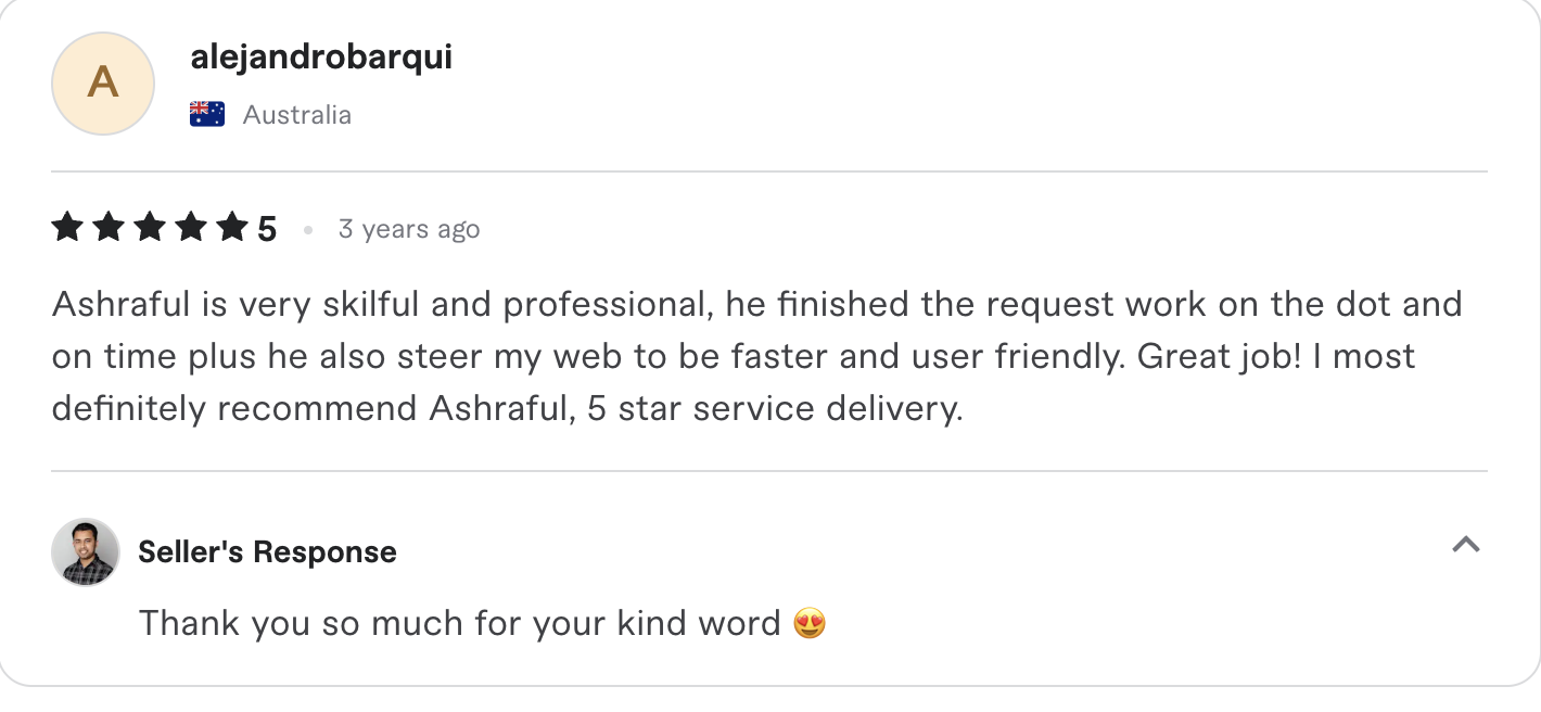 Fiverr review screenshot 30