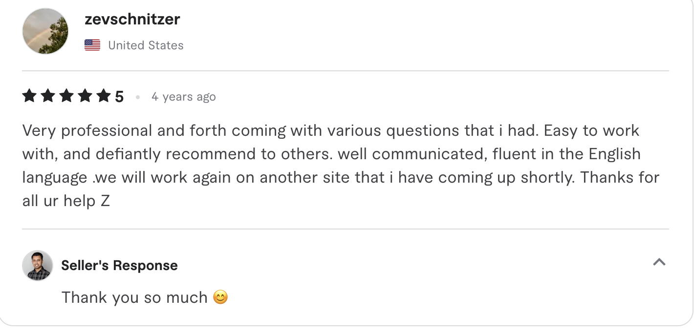 Fiverr review screenshot 38